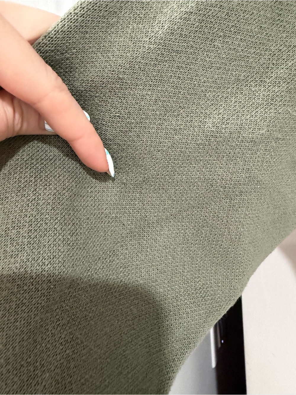 aerie Olive Cropped Crewneck Sweater - Picture 8 of 12